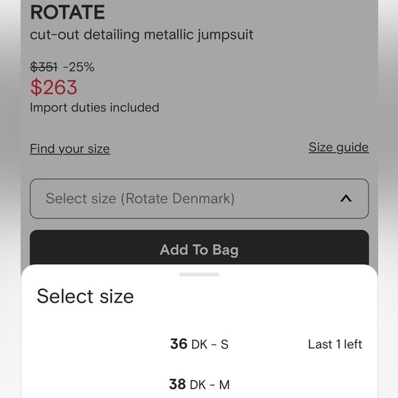 Rotate Birger Christensen Metallic Jumpsuit - Picture 15 of 15